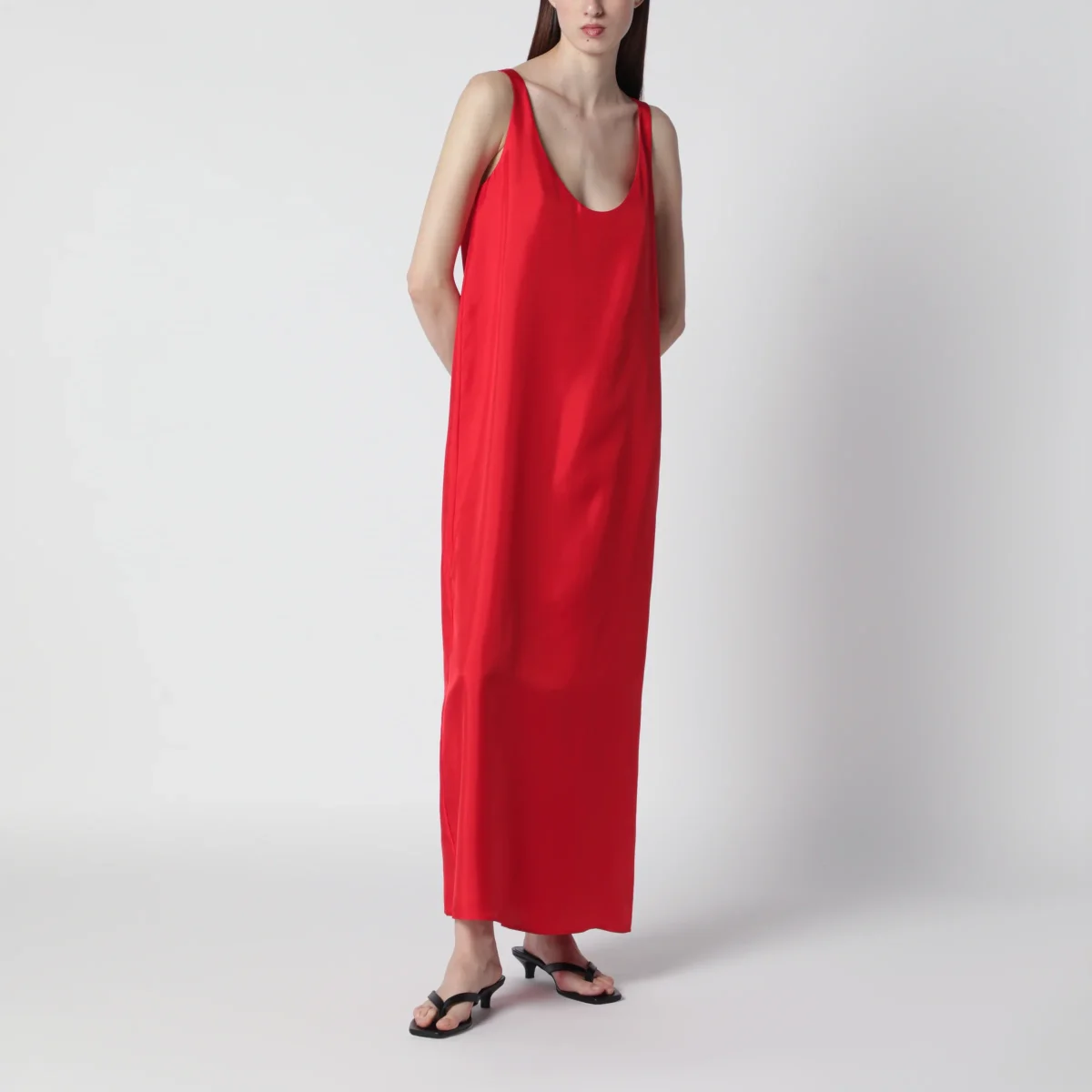 Abito in seta rosso – Image 3