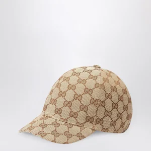 Cappello da baseball in tessuto Original GG beige ed ebano
