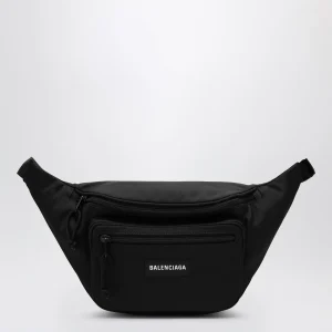 Marsupio Explorer nero in nylon con logo