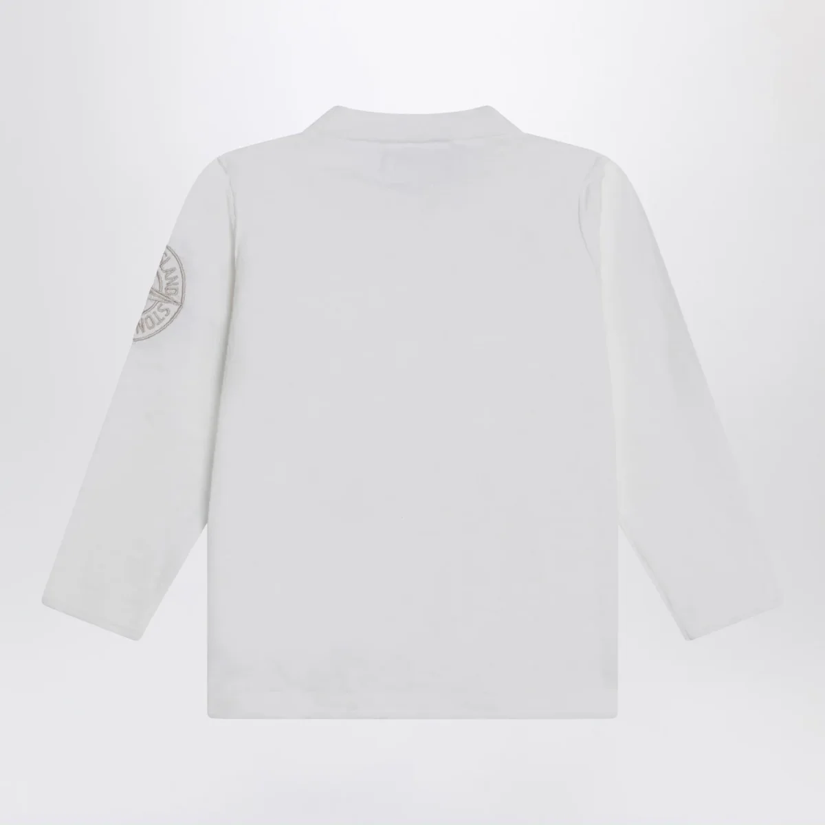 Maglia bianca in mussola di cotone – Image 3