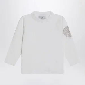 Maglia bianca in mussola di cotone