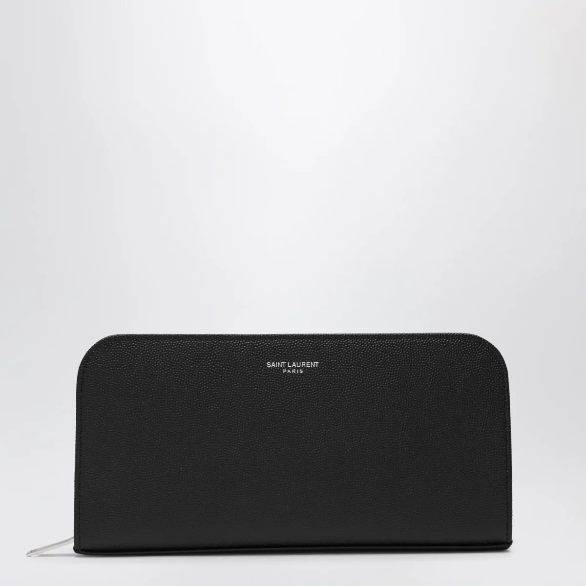 Portafoglio zip around nero in pelle