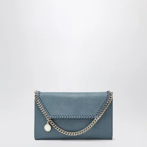 Borsa portafoglio a tracolla Falabella blu chiara