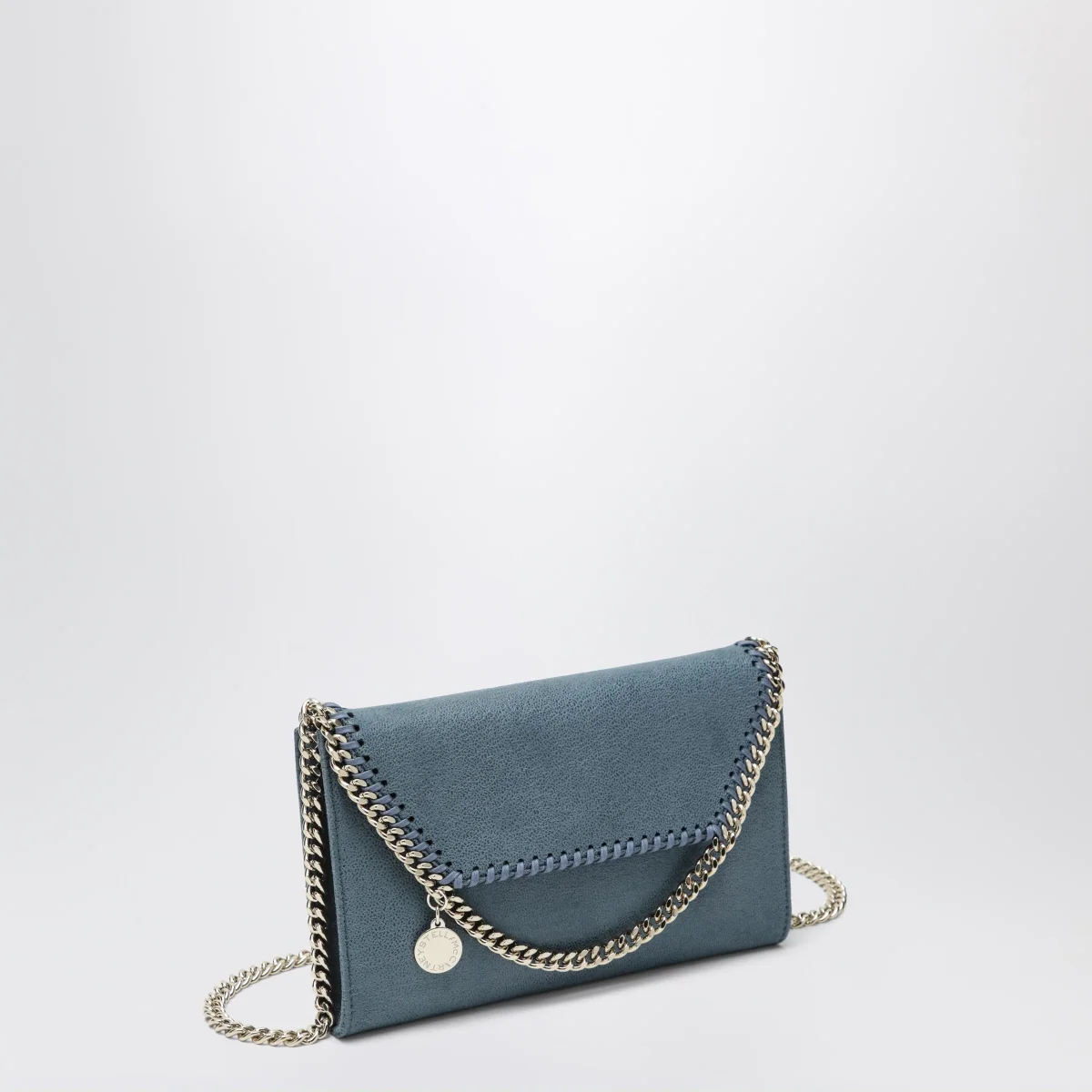 Borsa portafoglio a tracolla Falabella blu chiara – Image 4