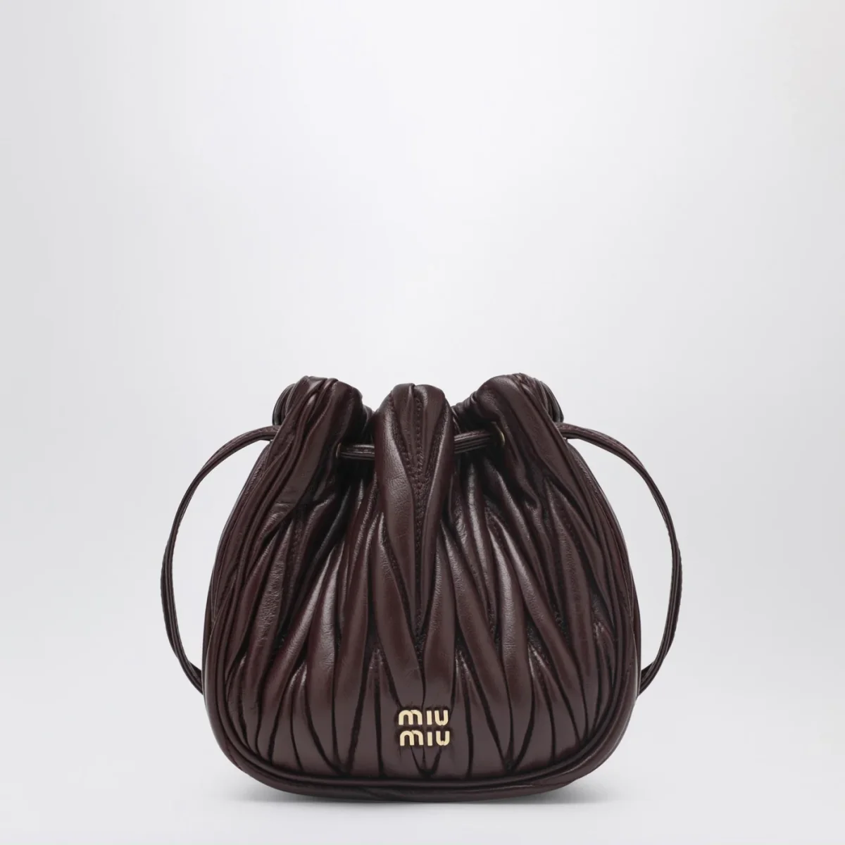 Pouch bordeaux in nappa matelassé - Image 2