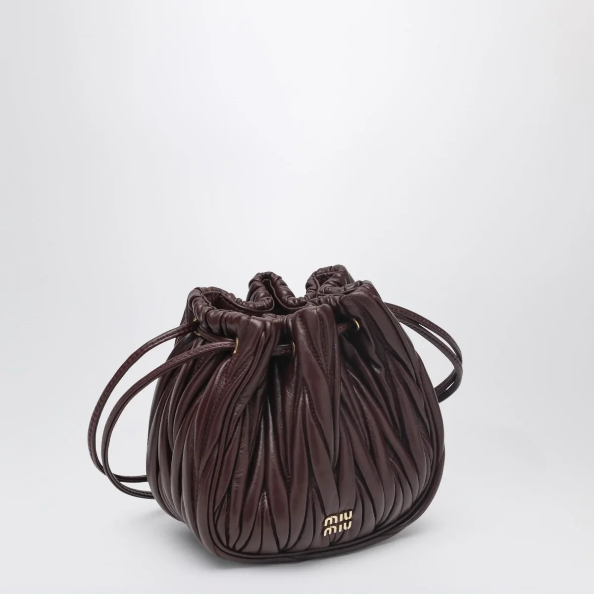 Pouch bordeaux in nappa matelassé - Image 4