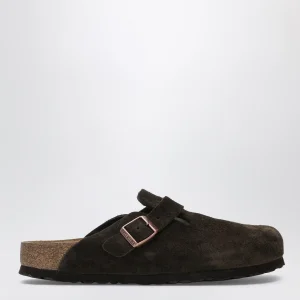 Sabot Boston marrone in suede