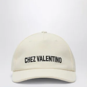 Cappello da baseball Chez Valentino avorio