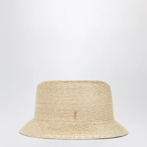 Cappello in paglia con logo Cassandre
