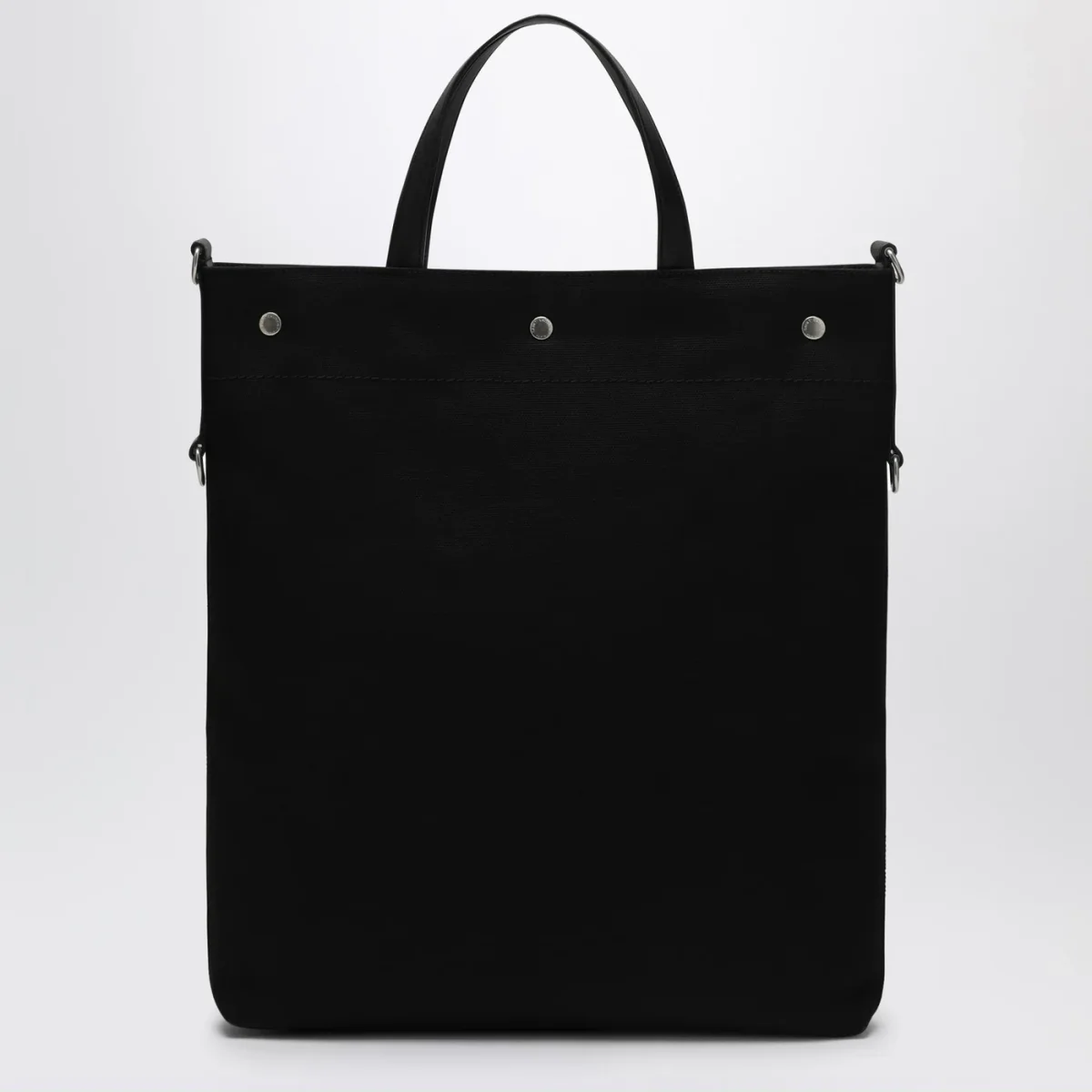 Borsa tote North/South nera in canvas – Image 5