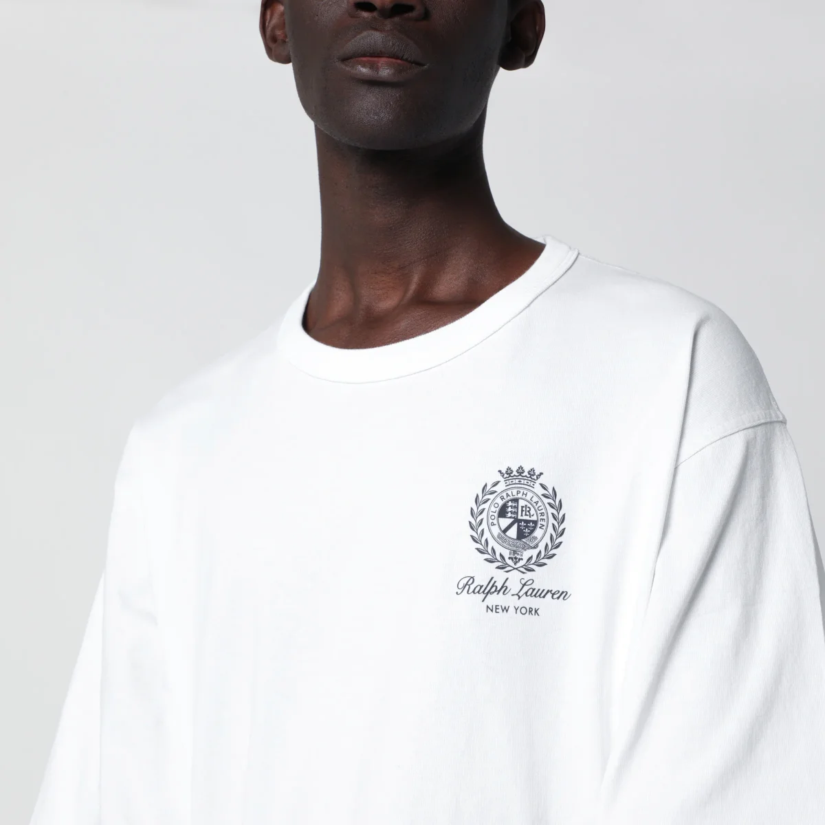 T-shirt Relaxed-Fit bianca con stampe logo - Image 5