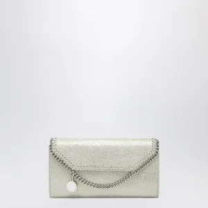 Borsa portafoglio a tracolla Falabella verde lime chiaro