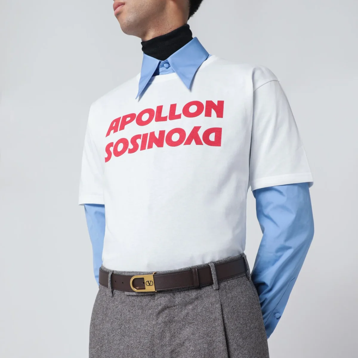 Cintura Vlogo Signature marrone – Image 3