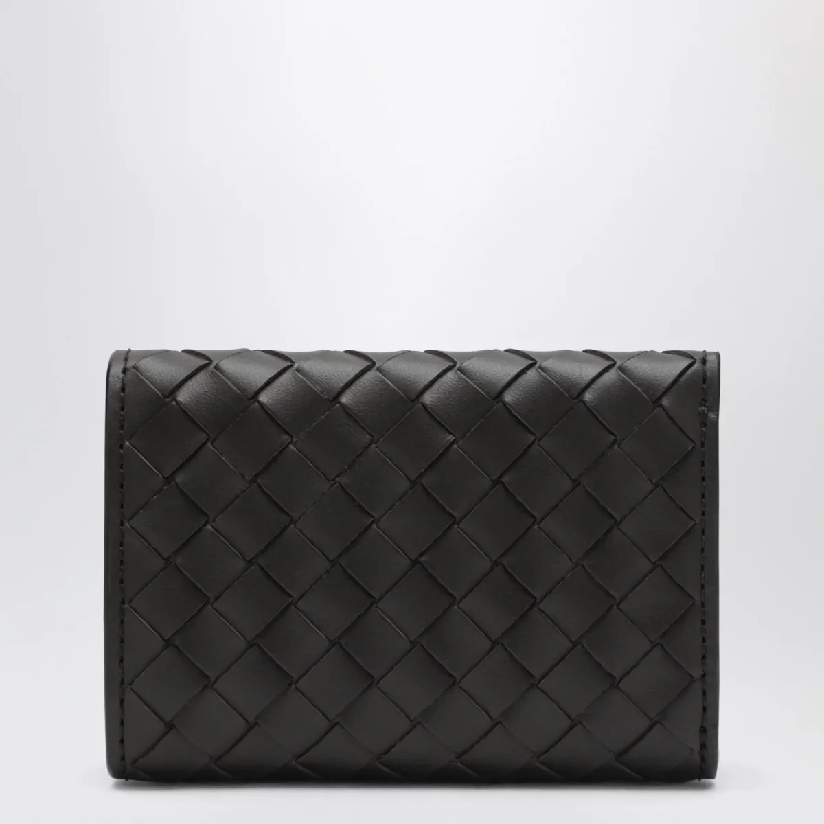 Portafoglio trifold fondente in Intrecciato - Image 4