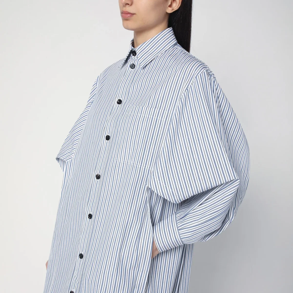 Abito chemisier midi con motivo a righe - Image 5