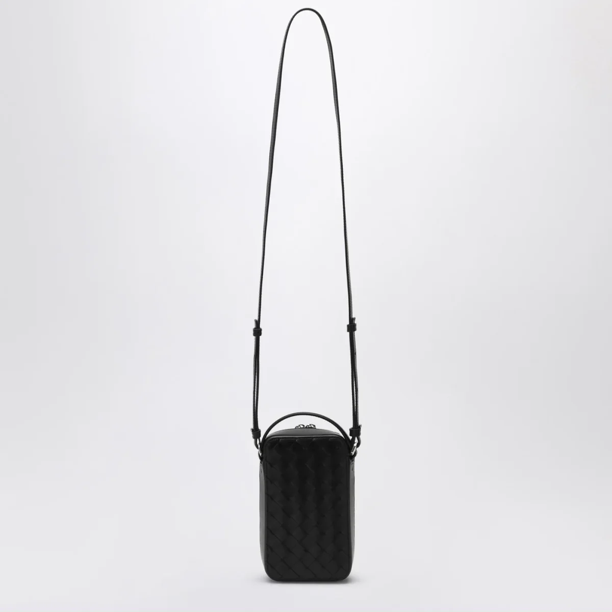 Custodia per smartphone Getaway nera in Intrecciato – Image 4