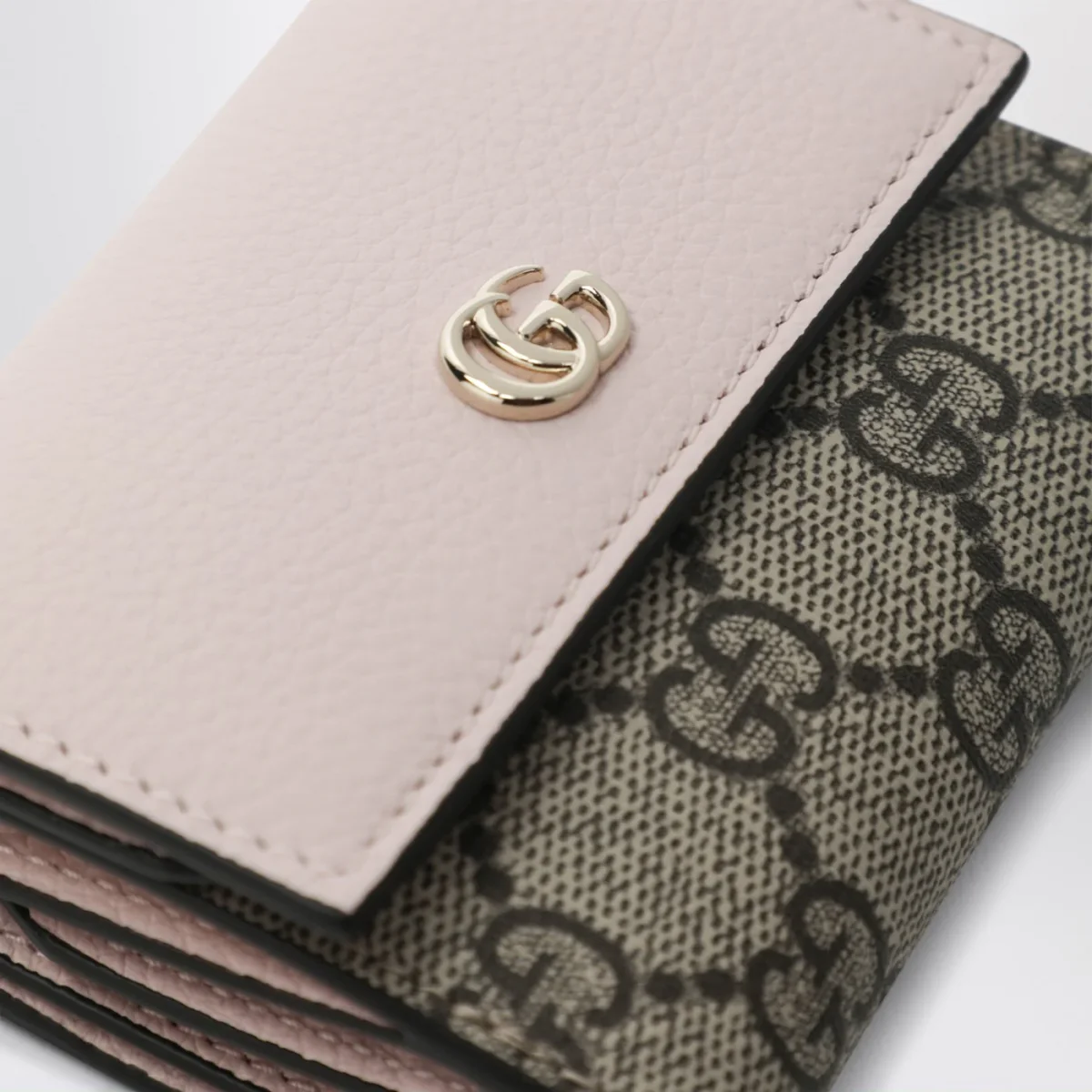 Mini portafoglio GG Marmont rosa/GG Supreme – Image 5