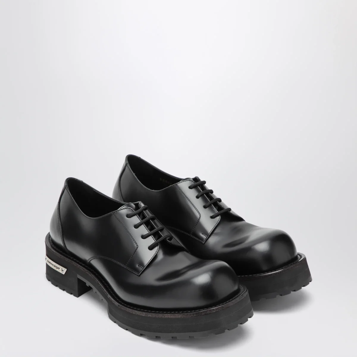 Derby Denom in pelle di vitello nera – Image 3