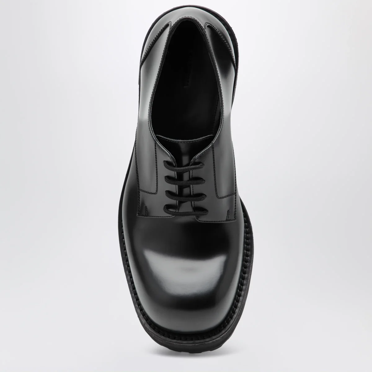 Derby Denom in pelle di vitello nera – Image 4