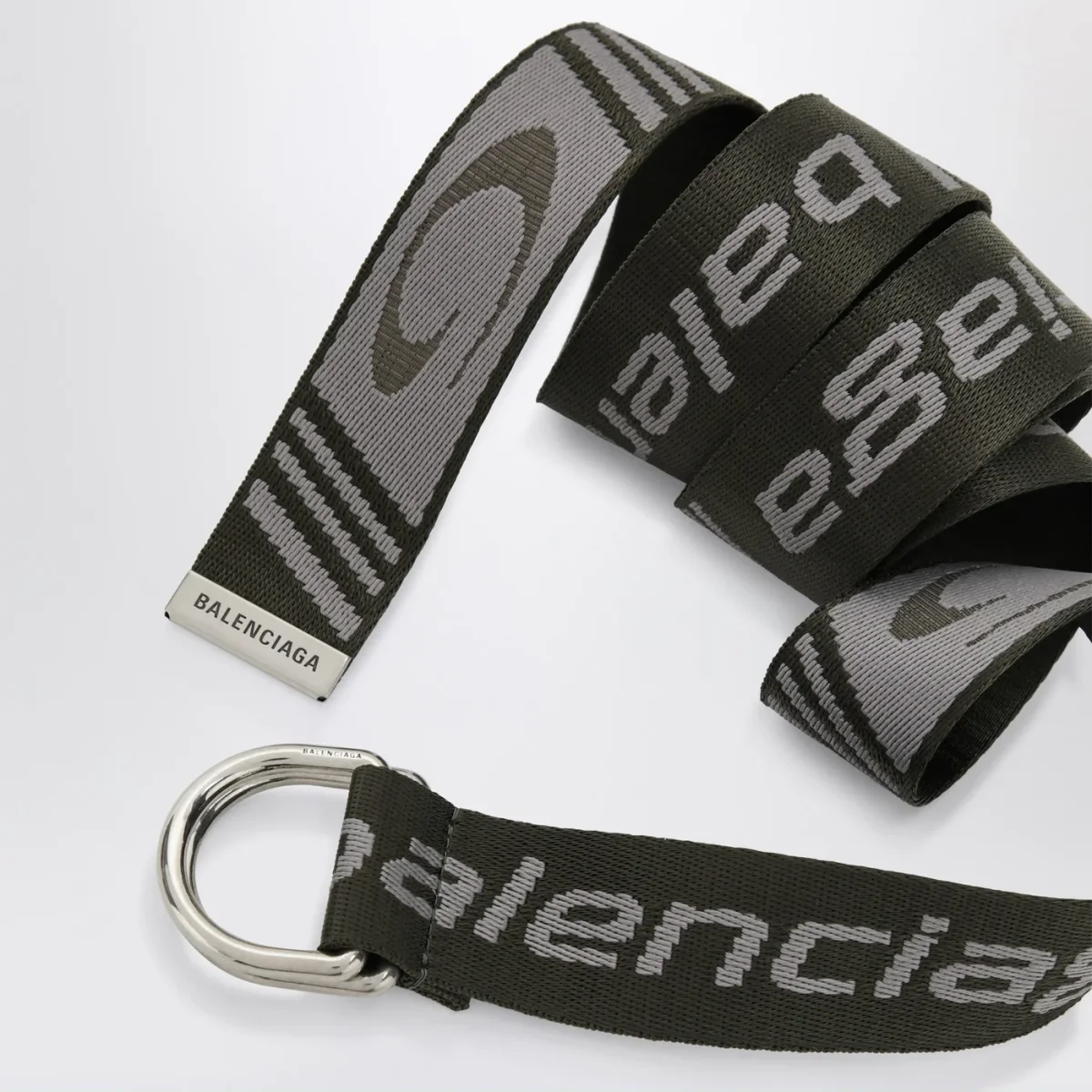 Cintura D Ring con motivo loop sports icon – Image 4