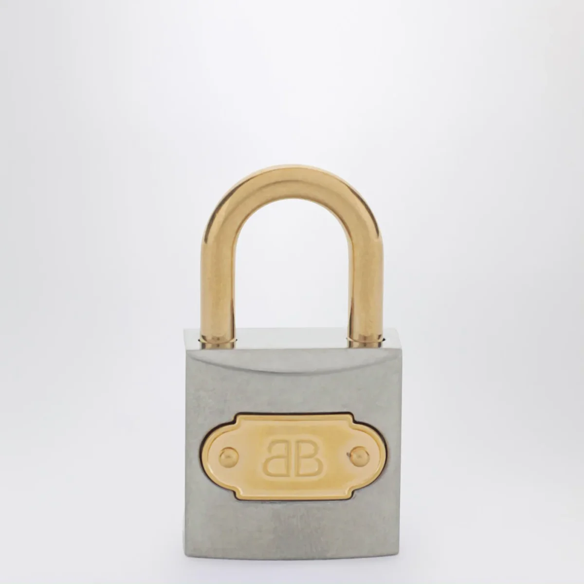 Charm Portachiavi BB Padlock argento e oro