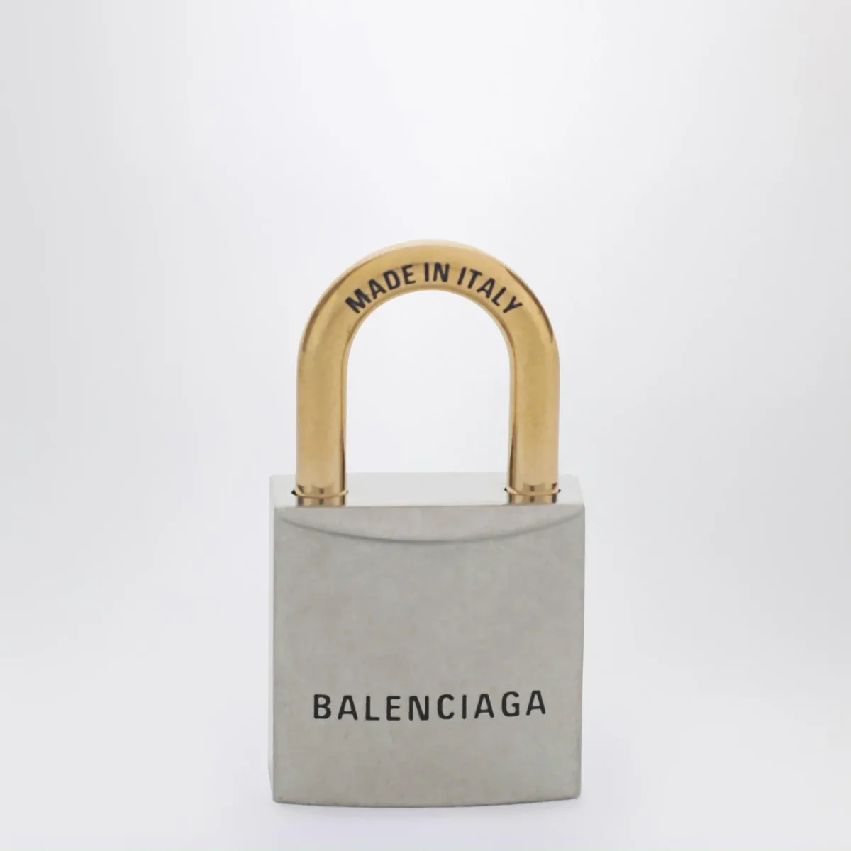 Charm Portachiavi BB Padlock argento e oro - Image 3