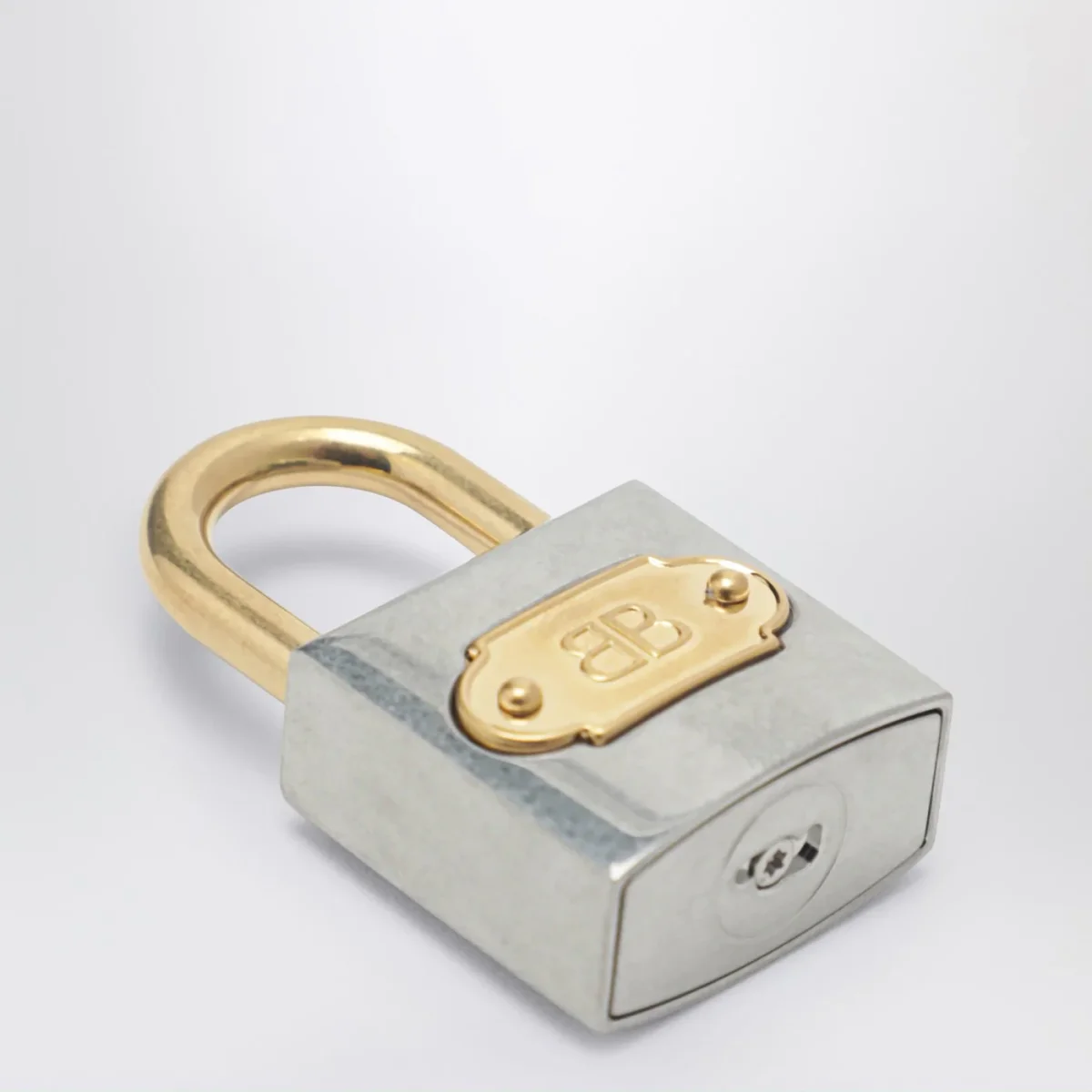 Charm Portachiavi BB Padlock argento e oro - Image 4
