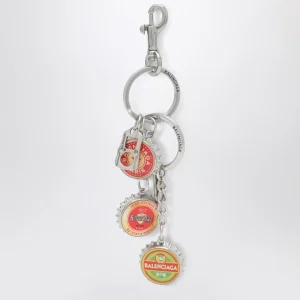 Charm Portachiavi con tappi di bottiglia logati