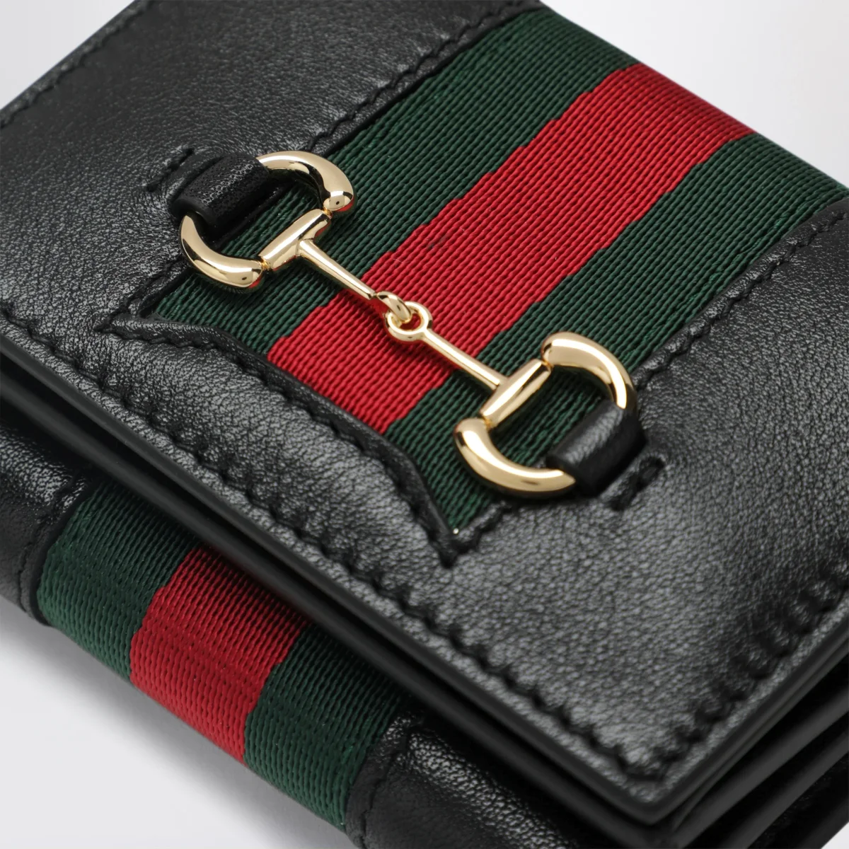 Portafoglio piccolo tri-fold Gucci Horsebit Web - Image 5