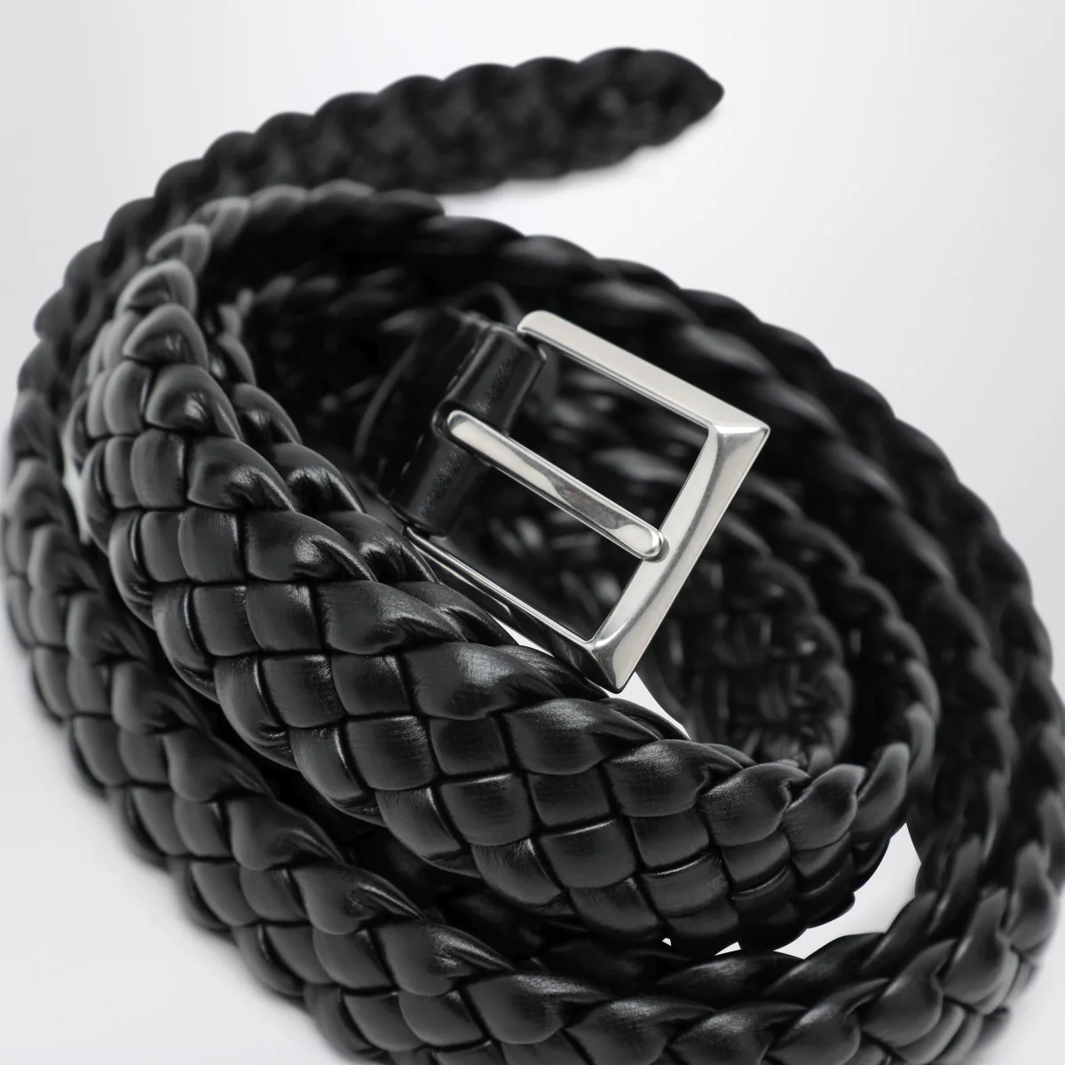 Cintura Solo nera in Intrecciato – Image 4