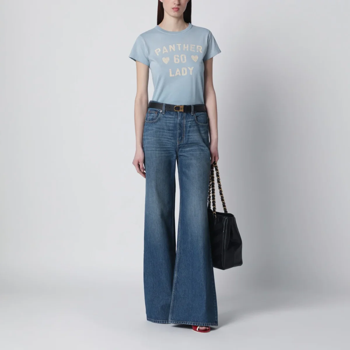 T-shirt Panther Lady azzurra - Image 3