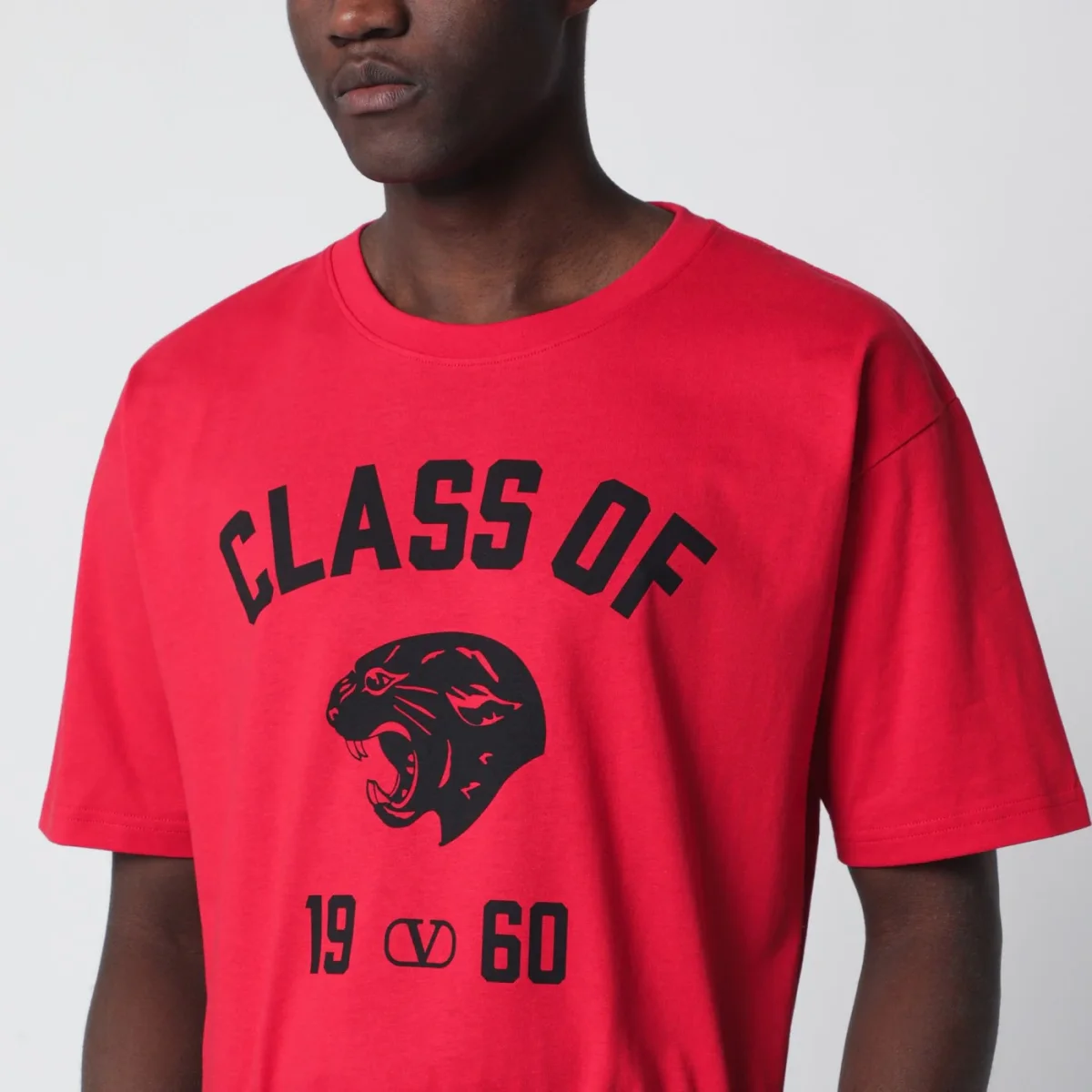 T-Shirt rossa con stampa Panther - Image 5