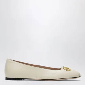 Ballerine VLogo Signature bianche in nappa