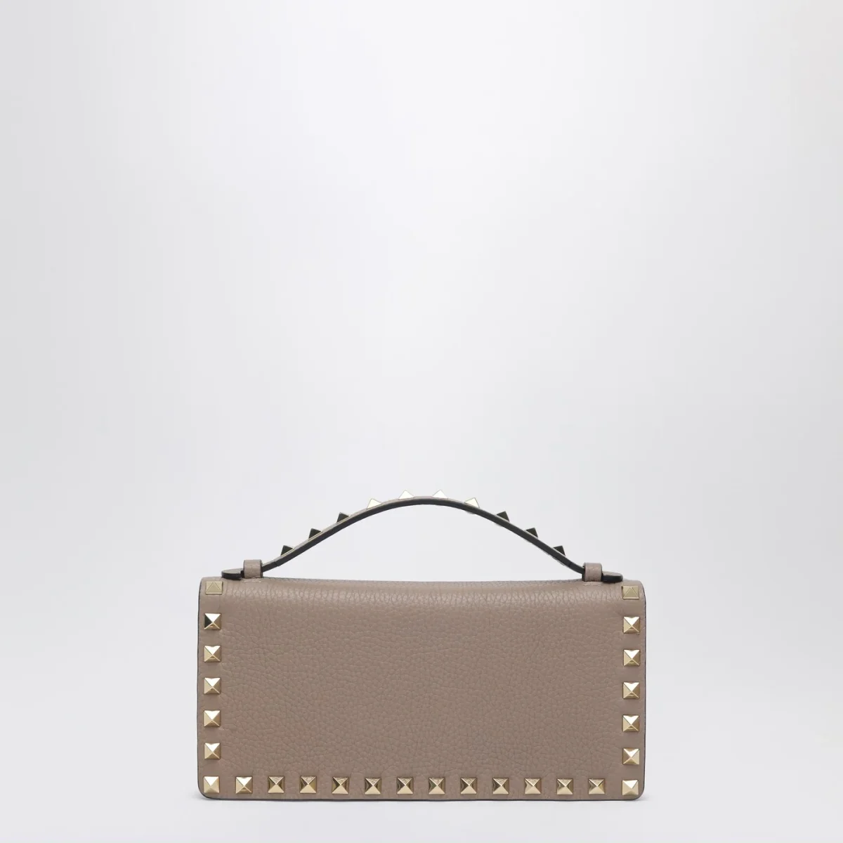 Portafoglio con catena Rockstud rosa cipria - Image 5