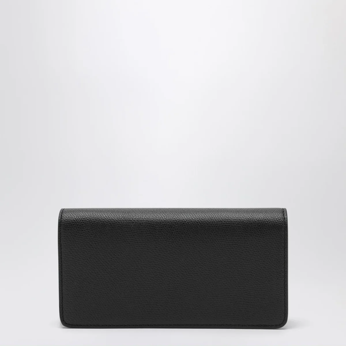 Portafoglio con catena Vlogo nero in pelle - Image 5