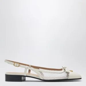 Ballerina Slingback Valet Du Roi avorio