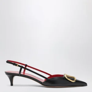Décolleté slingback Vlogo Signature nera