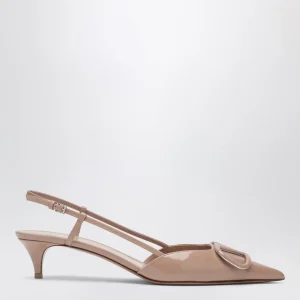 Décolleté Slingback Vlogo Signature rosa in vernice