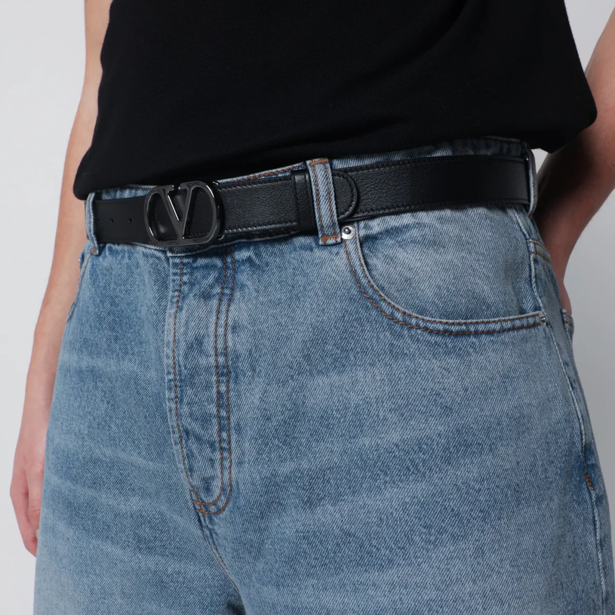 Cintura Vlogo Signature nera – Image 3