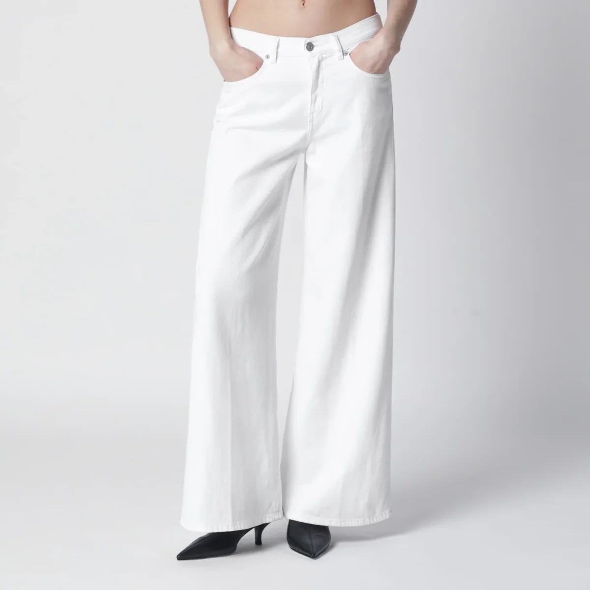 Jeans Flare 1978 D-Akemi bianco – Image 2