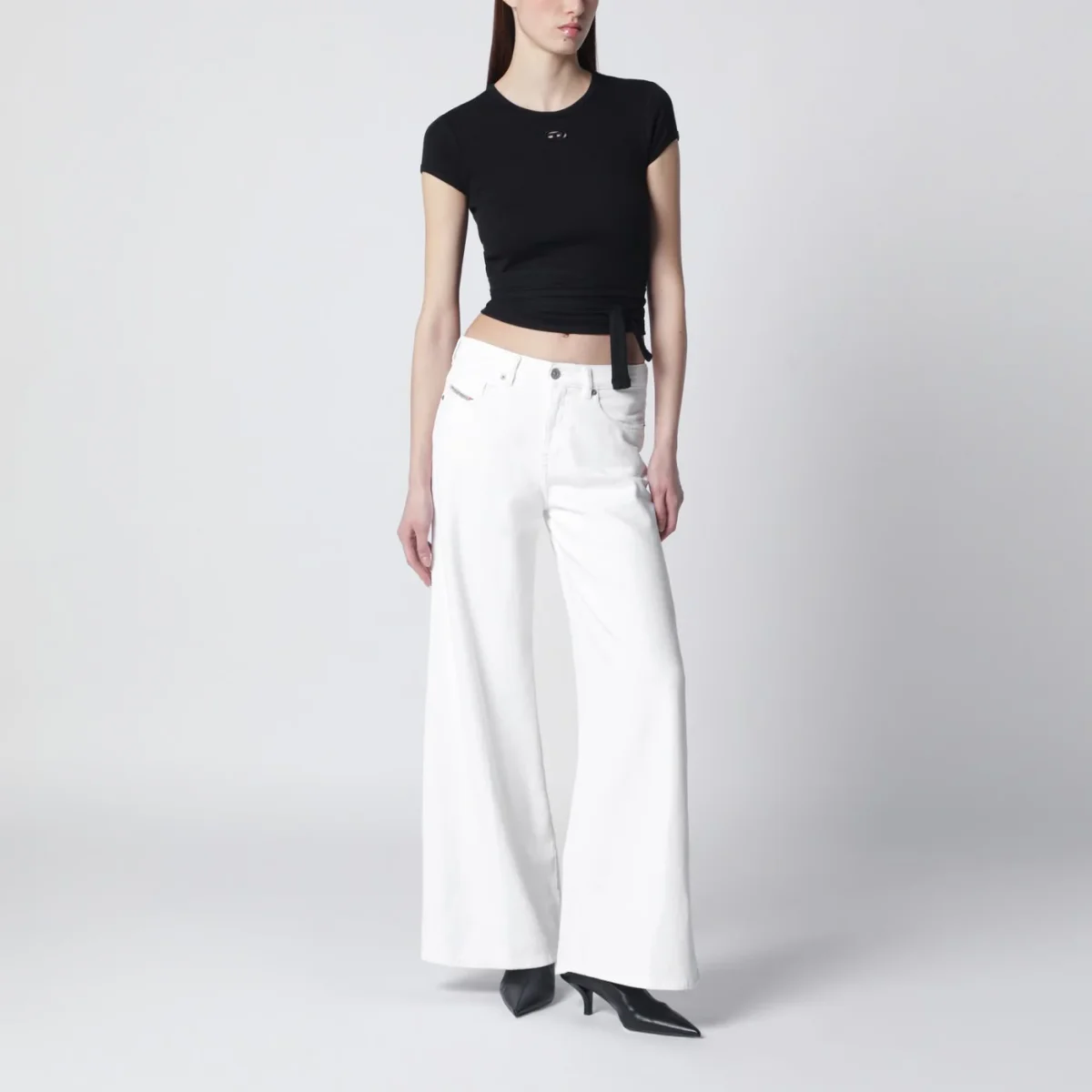 Jeans Flare 1978 D-Akemi bianco – Image 3