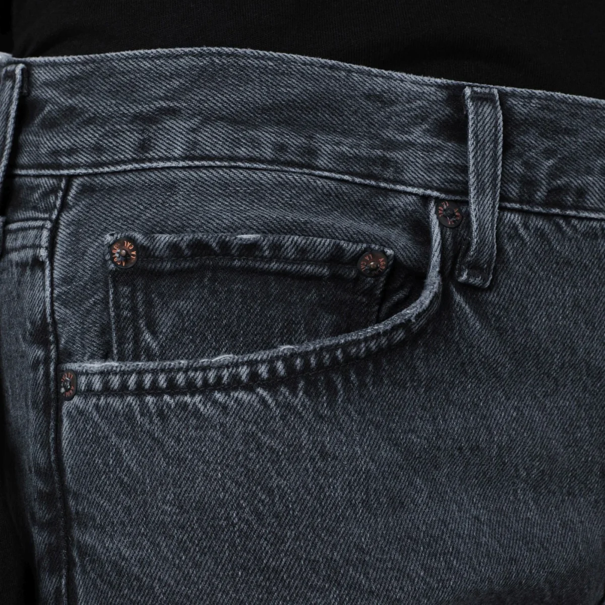 Jeans nero effetto sbiadito - Image 6
