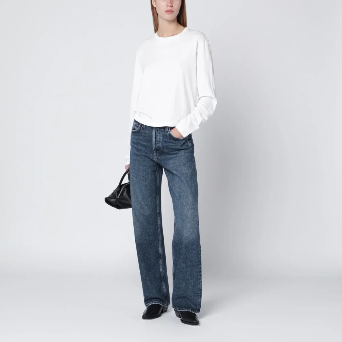Jeans blu in denim rigenerato – Image 3