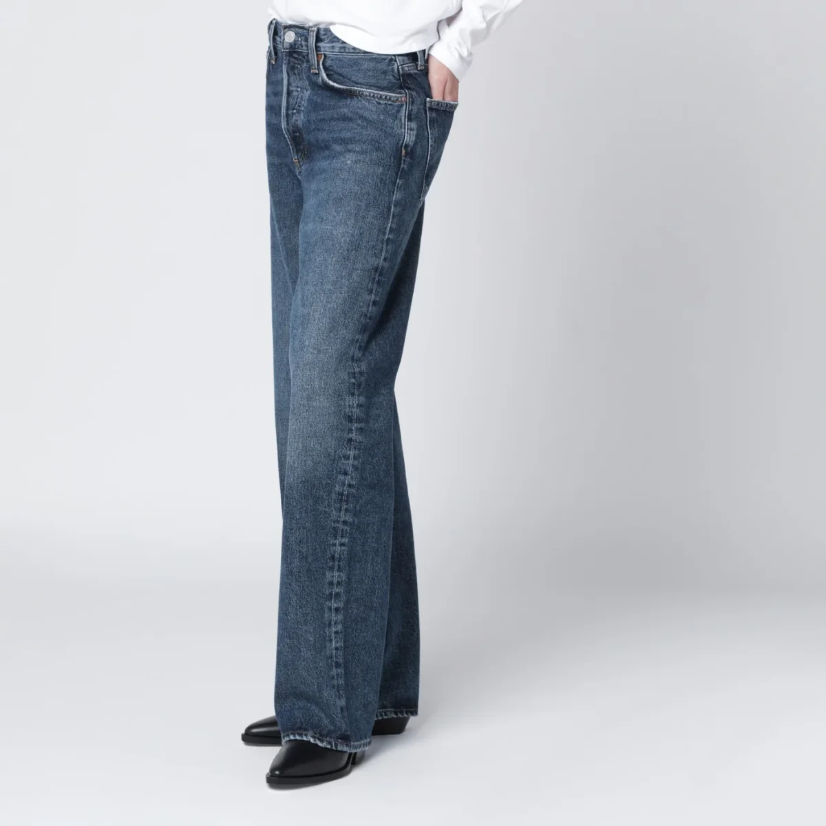 Jeans blu in denim rigenerato – Image 4