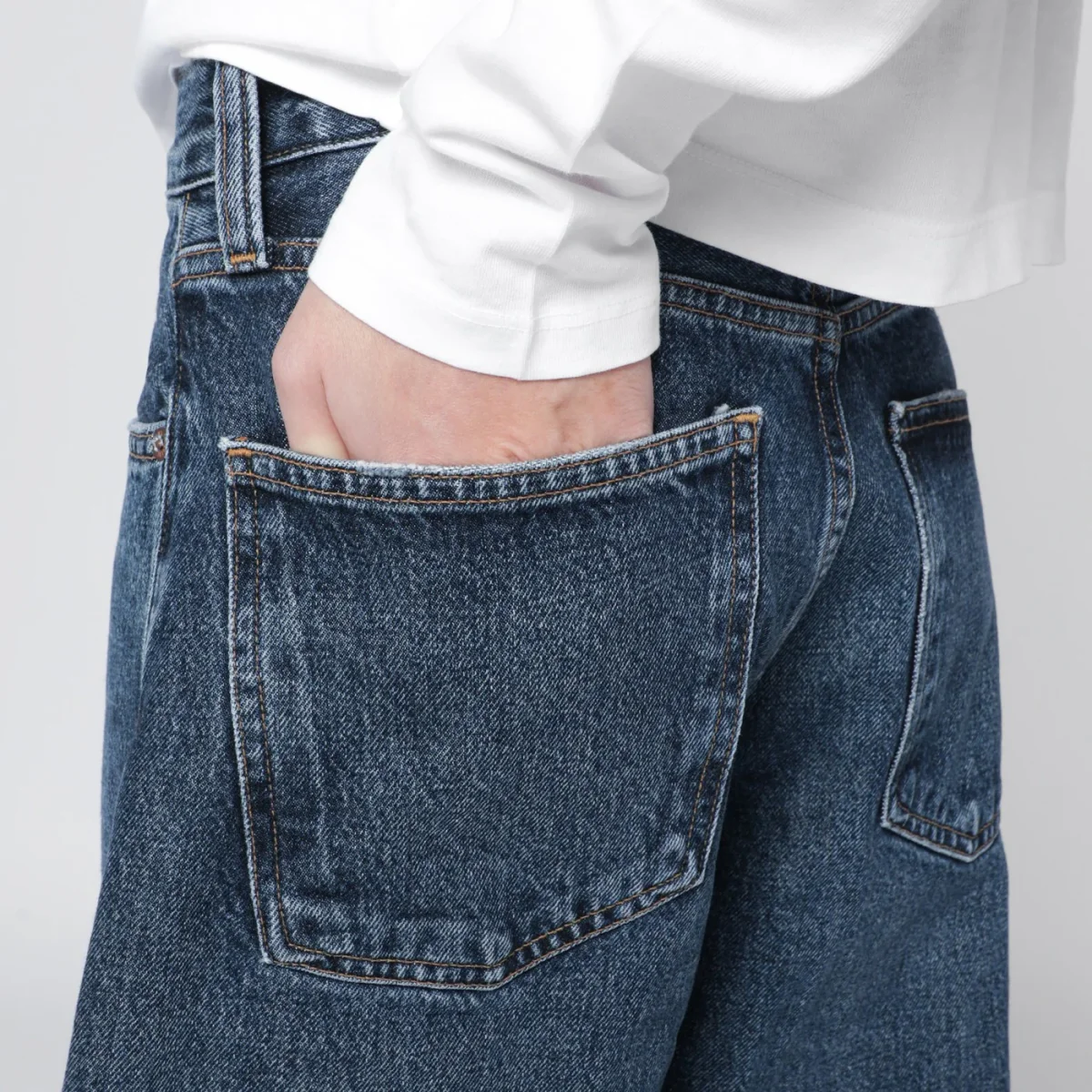 Jeans blu in denim rigenerato – Image 6