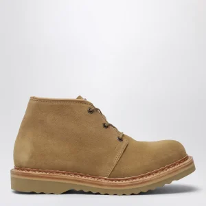 Stivaletti Chukka in pelle scamosciata beige
