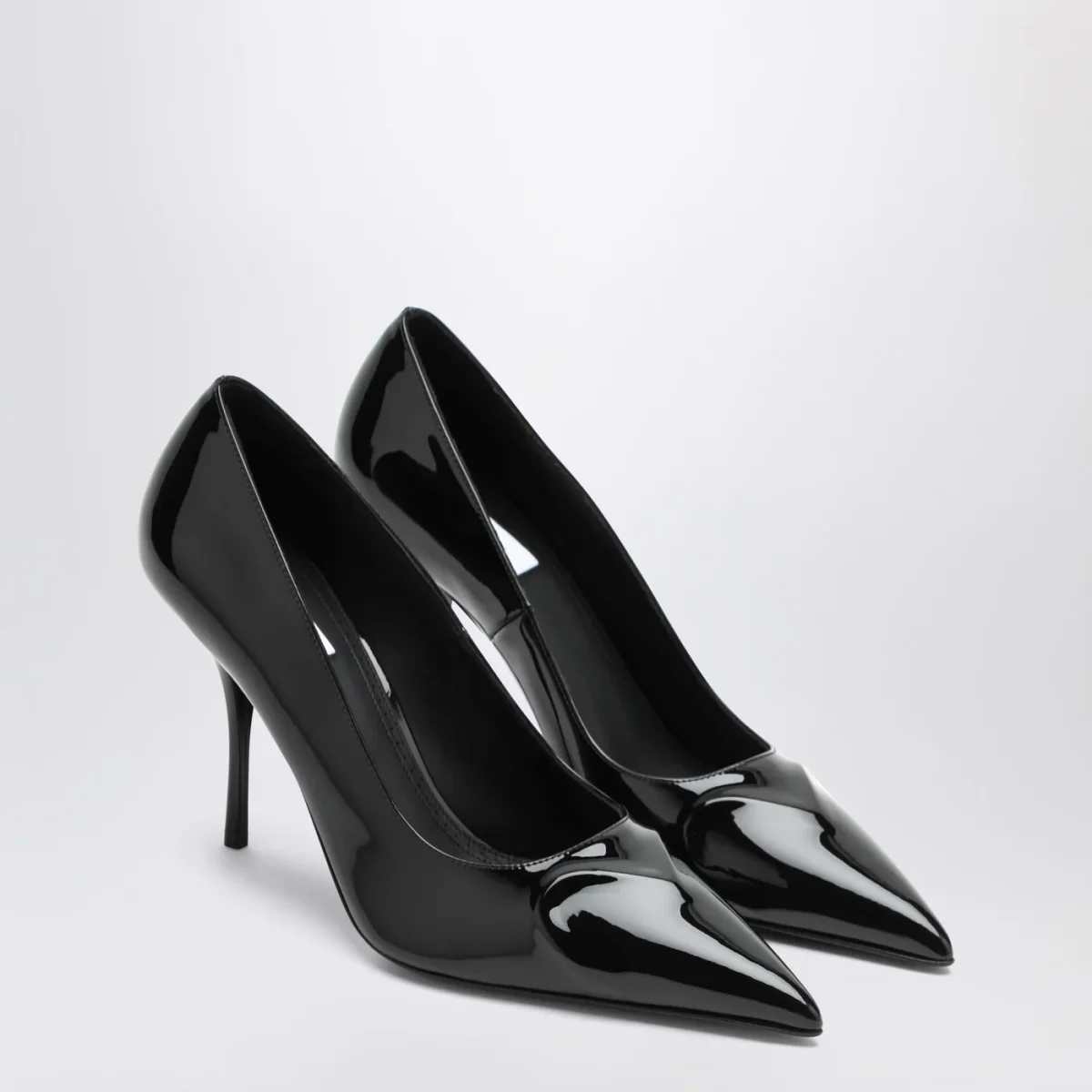 Pumps Le Coeur 3D 90 in vernice nera - Image 3