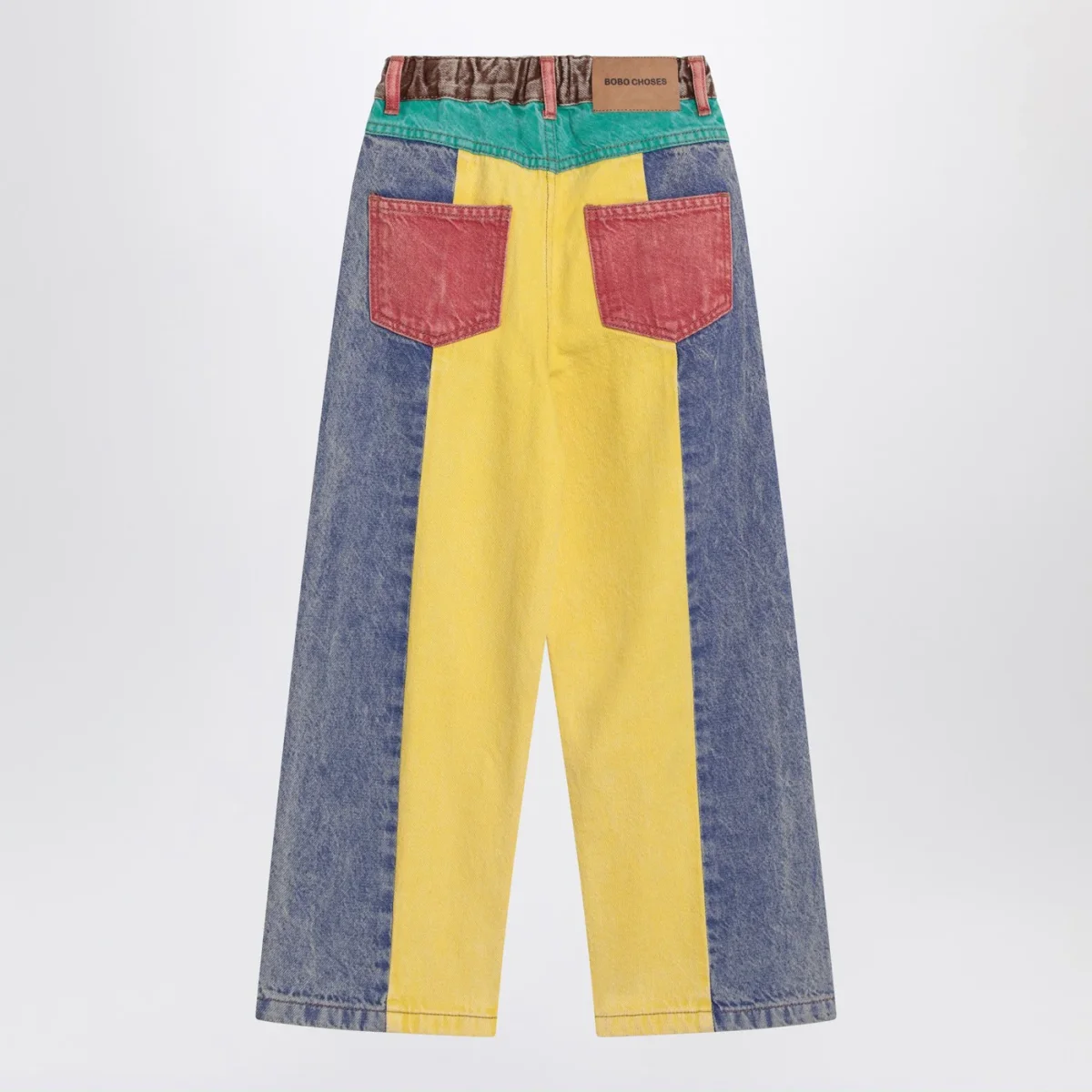 Jeans color-block con logo – Image 3