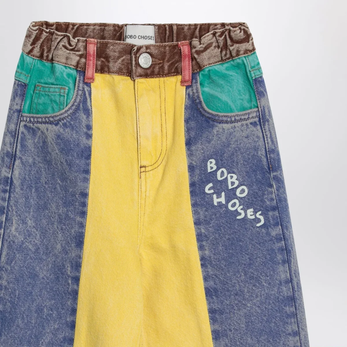 Jeans color-block con logo – Image 4