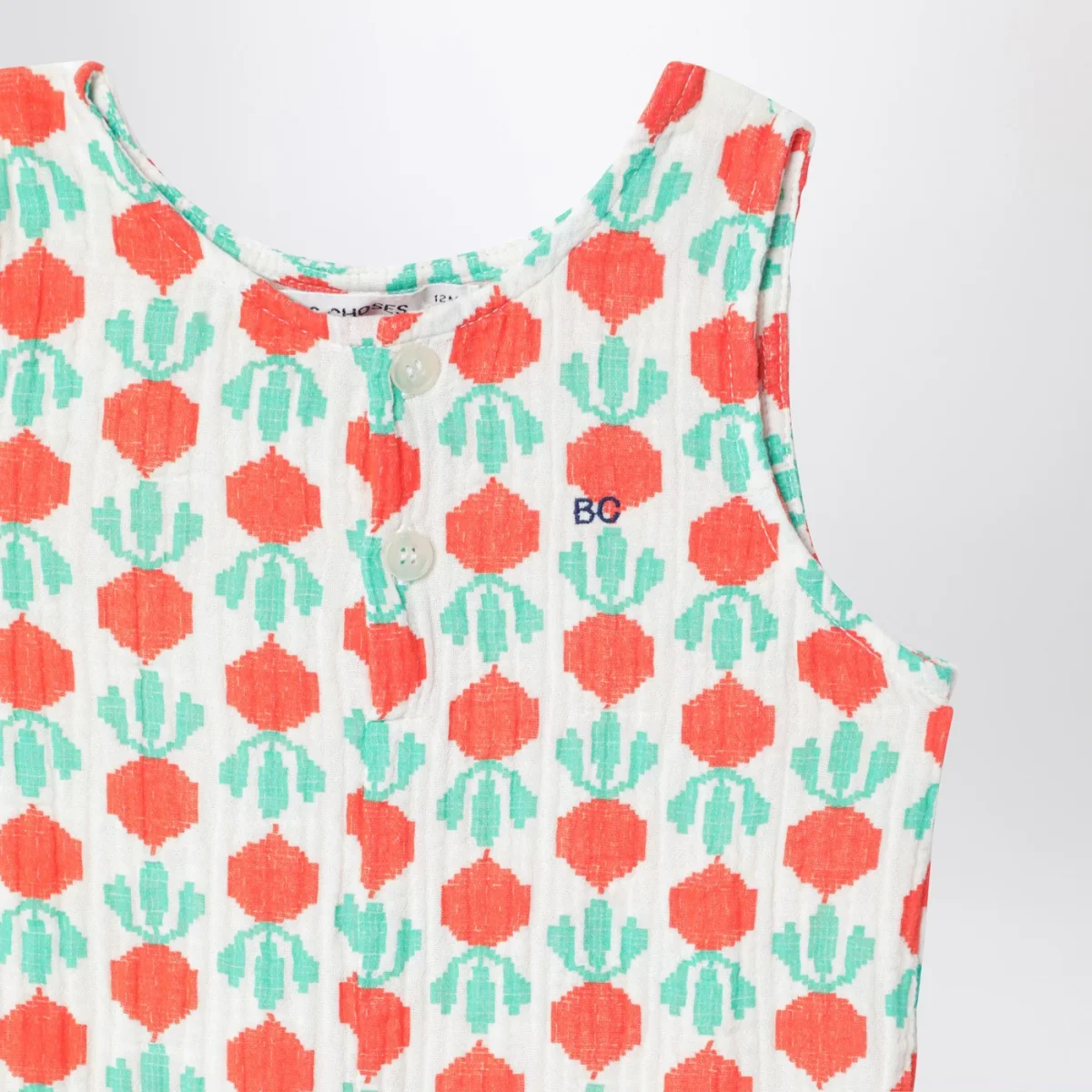 Tutina smanicata con berretto con ravanelli - Image 4